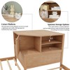 L-Shaped Combination Twin Size Bed Frame with Trundle & Drawer, 3-in-1 Low Corner Platform Bed Linked with Built-in Desk - ModernLuxe - 4 of 4