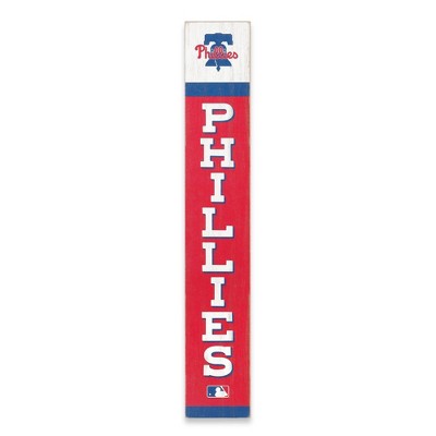 MLB Philadelphia Phillies Baseball Vertical Wood Sign Panel