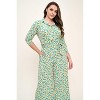 WEST K Women's Valerie Plus Size 3/4 Sleeve Button Down Collared Jumpsuit - 4 of 4