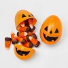24ct Orange Fillable Eggs for Halloween Egg Hunt - Hyde and EEK! Boutique™: Indoor Party Decor, 2.33" Height - 2 of 3