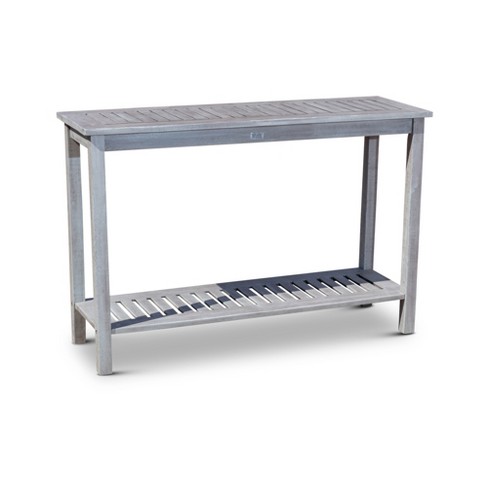 AndMakers Longs Peak Eucalyptus Console Table in Silver - image 1 of 4