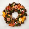 Northlight Pumpkins and Mushrooms Artificial Fall Harvest Wreath - 13" - Unlit - 2 of 4