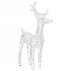vidaXL Christmas Reindeers Set - Acrylic Decorations with Warm White LED Lights, Weather-Resistant Material & Various Lighting Effects - 4 of 4