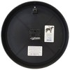 9.25" Quartz Low-profile Wall Clock Black - The Chicago Lighthouse: Modern Indoor Timepiece, UV Protective Cover - 2 of 4