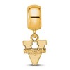 Black Bow Jewelry 14k Yellow Gold Plated Sterling Silver Virginia Wahoos NCAA Bead Charm - 3 of 4