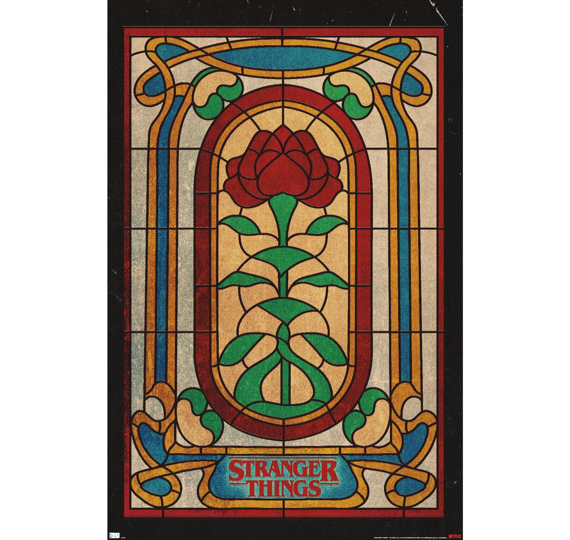 Trends International Netflix Stranger Things: Season 4 - Stained Glass Unframed Wall Poster Prints