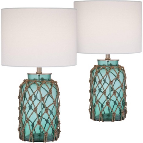 360 Lighting Nautical Accent Table, Blue And Green Lamp