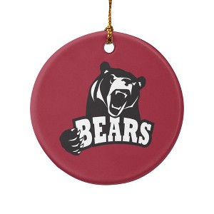 Lenoir-Rhyne University Primary Logo Porcelain Holiday Christmas Tree Ornament - 1 of 4