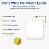Avery Labels, 4" x 3-1/3", Gold-White Christmas Trees, Matte, 40ct - 2 of 4