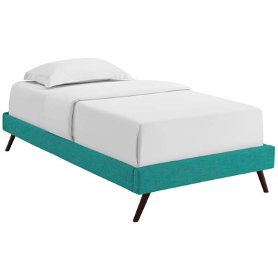 Modway Loryn Twin Fabric Bed Frame with Round Splayed Legs