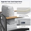 LayinSun Outdoor Patio Furniture Aluminum Armchair, All-Weather Metal Chair with 5" Thick Cushions for Porch, Balcony - 4 of 4