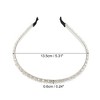 Unique Bargains Women's Hairband 2 Rows Rhinestone Headband 0.31 Inch Wide 1 Pc - 4 of 4