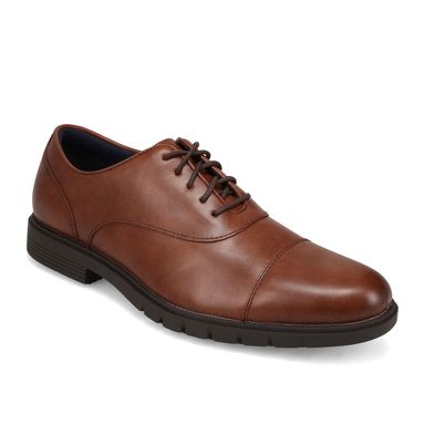 Dockers Mens Corbett Dress Casual Oxford Shoe, Cognac, Size 9 : Target