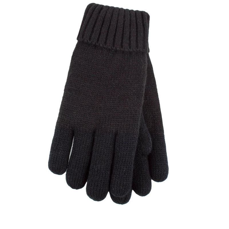 Heat Holders® Women's Carina Flat Knit Gloves | Insulated Cold Gear Gloves | Advanced Thermal Yarn | Warm, Soft + Comfortable | Plush Lining | Winter Accessories | Men + Women’s Gift, 1 of 3
