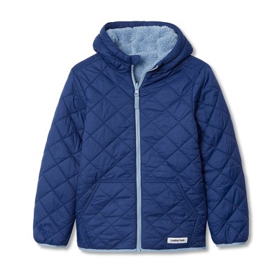 Lands' End Kids Reversible Water Resistant High Pile Insulated Jacket