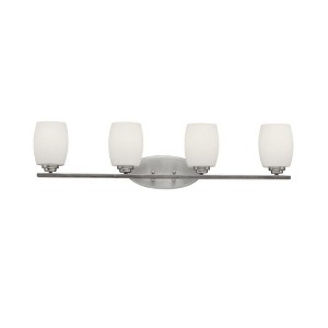 Eileen 33.75" 4 Light Vanity Light with Satin Etched Cased Opal Glass in Chrome - 1 of 1