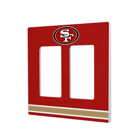 Keyscaper San Francisco 49ers Stripe Hidden-screw Light Switch Plate ...