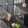 Gulches 56 Panel Black Pet Playpen with Doors and Ramps - 3 of 4