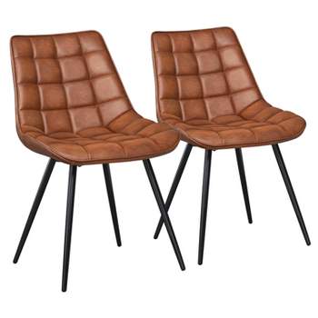 Yaheetech Set of 2 Dining Kitchen Chairs with Backrest for Kitchen