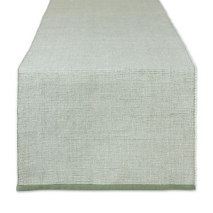 Design Imports  Artichoke Eco-Friendly Chambray Fine Ribbed Table Runner 13X72 - 1 of 4