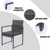 PAGED Patio Dining Set Modern Outdoor Table and Chairs with Armchairs for Outdoor, Patio, Terrace - 2 of 4