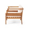 Christopher Knight Home Bianca Outdoor Acacia Wood Club Chairs with Cushions - 4 of 4