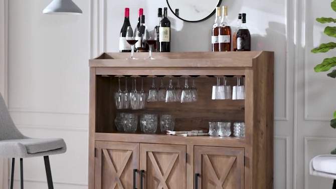 Bar Cabinet with Wooden Doors - Home Source, 2 of 12, play video