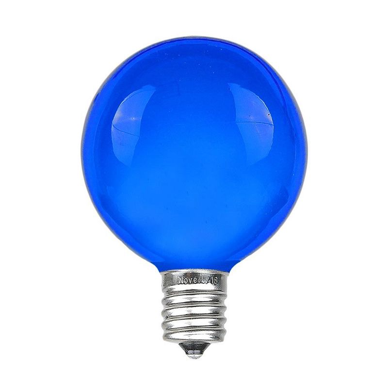 Novelty Lights Clear G40 Globe Hanging Outdoor String Light Replacement Bulbs E12 Candelabra Base 5 watt, 1 of 8