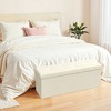 Corduroy Storage Ottoman Bench - 43" Foldable Footrest with 660lb Capacity, 35-Gallon Storage & Organizers, Multi-Functional - 2 of 4
