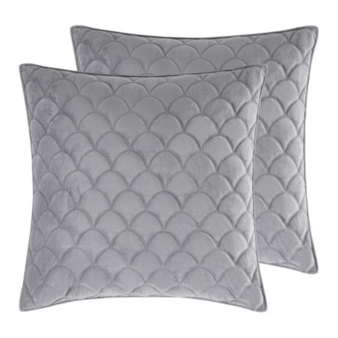 Light grey euro pillow shams best sale