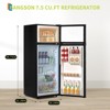 7.5 Cu Ft Refrigerator with Freezer, 1.6 Cu Ft Freezer & 5.6 Cu Ft Fridge, 7 Adjustable Temperature Settings, for Bedroom, Office - 4 of 4