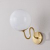 Mitzi Havana 1 - Light Wall Light in  Aged Brass Opal Glossy Shade - 2 of 4