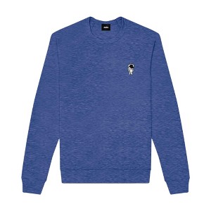 Dalix Astronaut Embroidered Crewneck Fleece Sweatshirt Pullover Mens - 1 of 4