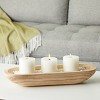 Farmlyn Creek Handmade Paulownia Wooden Bowls for Decor with Oval Design for Table, Entryway, 17 x 6 x 3 In - image 2 of 4