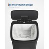 13 Gallon / 50 Liter Stainless Steel Trash Can with Lid, Large Garbage Can for Kitchen, Rustproof Step-on Kitchen Metal Trash Bin with Liner Rim - 4 of 4