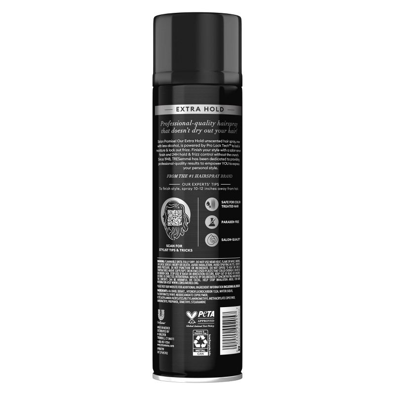 Tresemme Extra Hold Unscented Hairspray for 24-Hour Frizz Control - 11oz, 4 of 9
