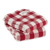 Design Imports Red Cider Checker Washed Waffle Dishtowel Set/2 - 2 of 4