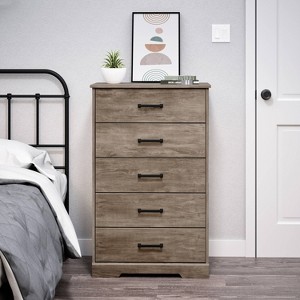 Prepac 27.50" Wide Rustic Ridge 5 Drawer Dresser - 1 of 4