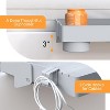 OBOKATA SOLEJAZZ Bedside Shelf for Bed, Folding Bunk Bed Shelf for Top Bunk Clip On Nightstand Room Essential Table Caddy Bedside Night Stand,Grey - 3 of 4