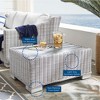 Modway Conway 32 Inch Outdoor Patio Wicker Rattan Coffee Table – Weather-Resistant PE Rattan Table with Glass Top and Storage Shelf - 2 of 4