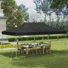 Tangkula 10 x 20FT Pop-up Canopy Tent Folding Instant Sun Shelter w/ 3 Adjustable Heights Carrying Bag 12 Stakes & 6 Ropes Heavy-Duty Outdoor Commercial Tent for Patio Black/Grey/White/Blue - 2 of 4