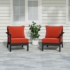 WestinTrends Avalon Outdoor Patio HDPE Sectional Sofa with Patio Cushions - 2 of 4