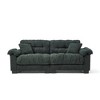 90.1'' Chenille Pleated 3-Seater Sofa with Dense Foam Cushion and Spring Support - 3 of 4