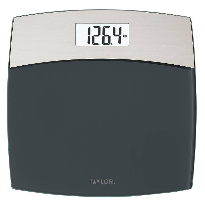 Glass Digital Scale with Brushed Stainless Steel - Taylor, 1 of 8