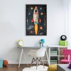 Stupell Industries Blast Off Rocketship Floating Frame Canvas Art - 3 of 4