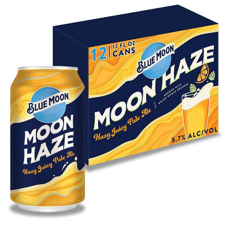 Blue Moon Haze IPA Beer - 12/12 fl oz Cans, 1 of 10