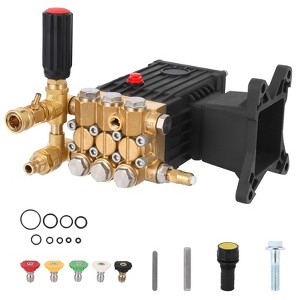 High Pressure Water Pump 4400 PSI 4 GPM, 1" Shaft Replacement Pump for Power Washer with Unloader Valve - 1 of 4