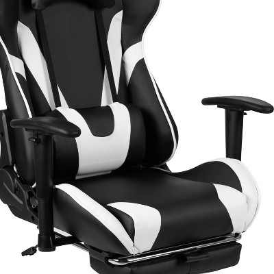 Red and Black Gaming Desk with Reclining Chair Set