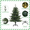 4Ft Small Christmas Tree with Lights, Prelit Artificial Xmas Tree with 150 Warm White Lights - 3 of 4