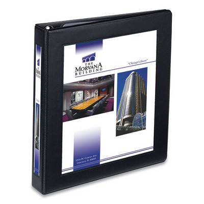 Avery Framed View Heavy-Duty Binders, 3 Rings, 1" Capacity, 11 x 8.5, Black